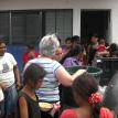 Judy helping feed the kids