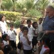 Mitch and some school kids